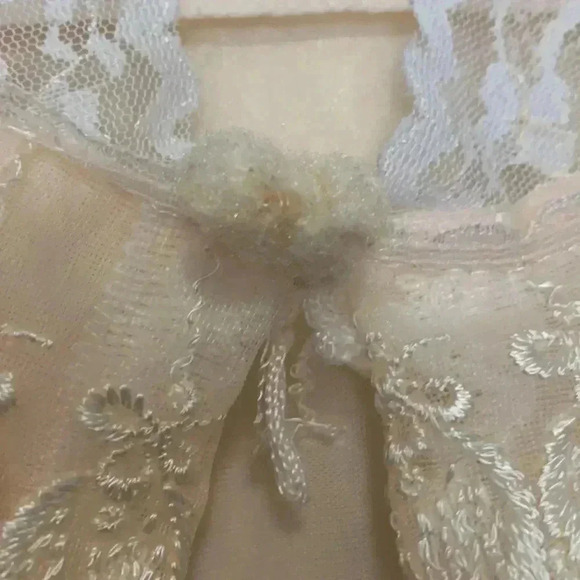 Gorgeous vintage sheer dressing gown, Source Unknown  w 3/4 bell sleeves - Picture 6 of 9